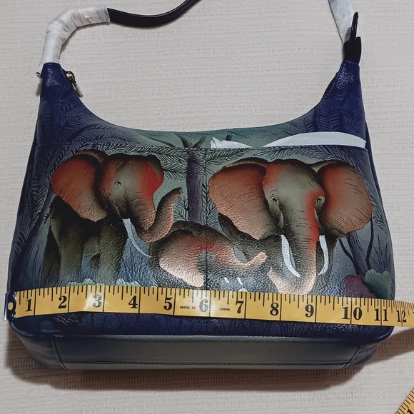 NWT Anuschka hand painted leather handbag. - Picture 6 of 10